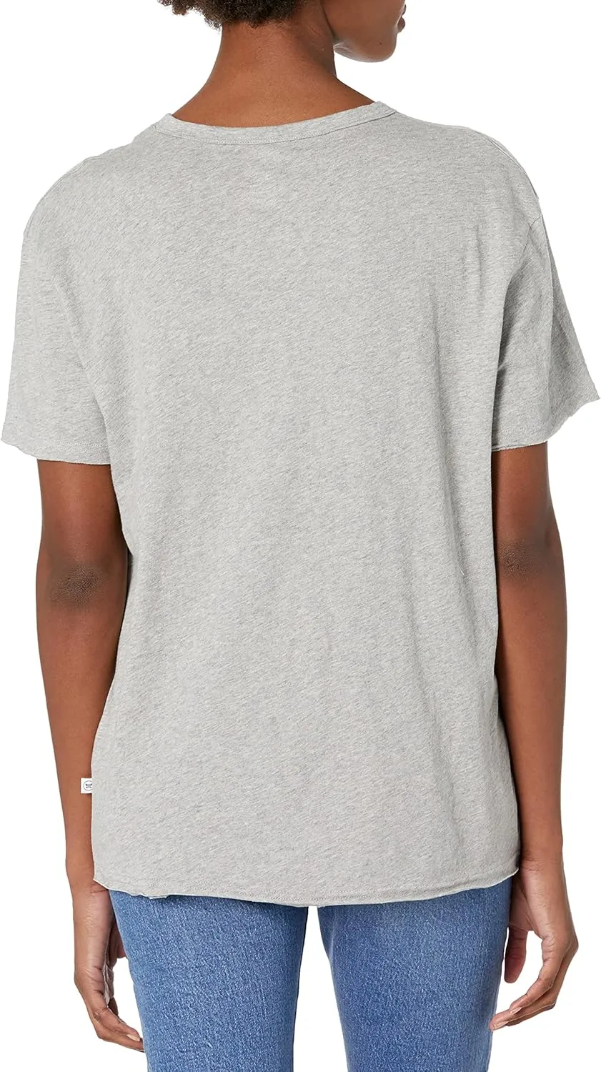 HonestBaby Short Sleeve Boxy T-Shirts Crew Neck Tees Comfy Fit 100% Organic Cotton for Women