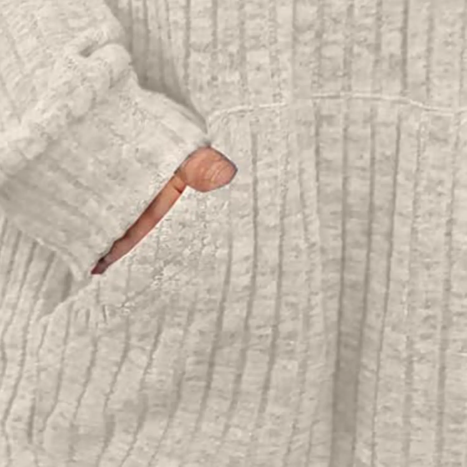 HXHYQKP Hooded Sweater Women Long Sleeve Shirts Casual Pullover Sweatshirts Knitted Sweaters Loose Tunic Tops with Pockets