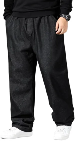 Jean Joggers for Men Loose Fit Elastic Waist Denim Pants