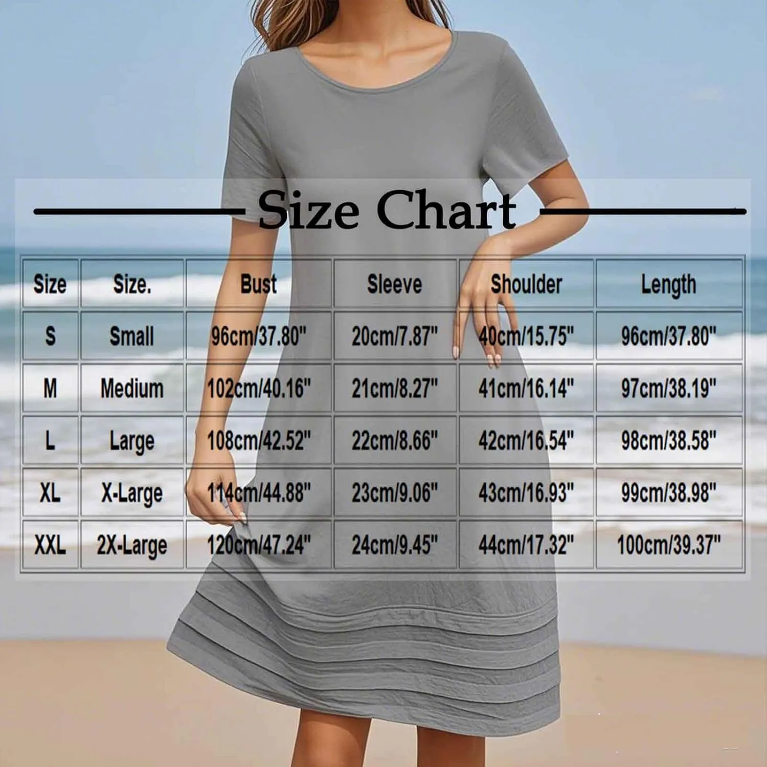 JOAU Womens Summer Cotton Linen Dress 2025 Trendy Short Sleeve Crew Neck Mini T Shirt Dresses Casual Tiered Pleated Hem Dress