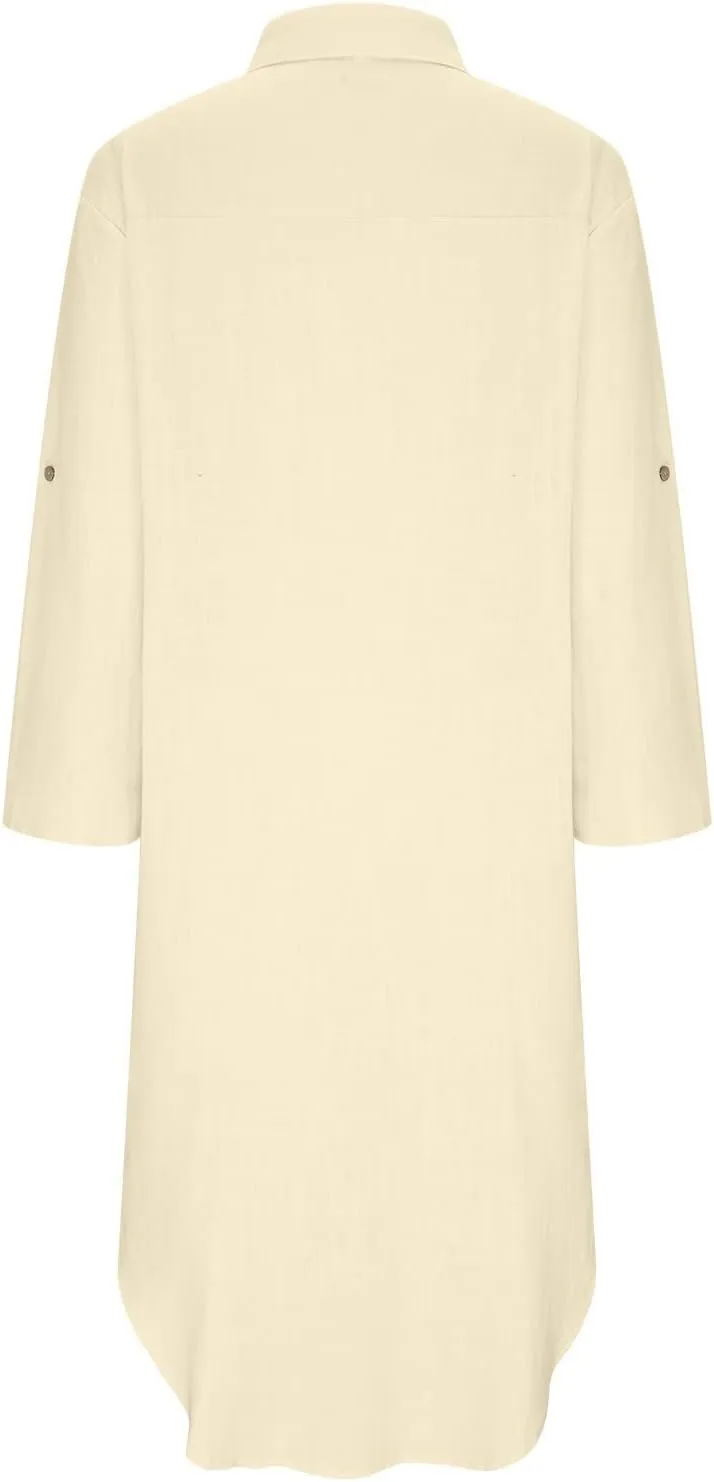 Juejuezi Summer Dresses for Women 2023 Cute Short Sleeve Fashion Beach Dress Linen Waist Tiered Classy Vacation Casual