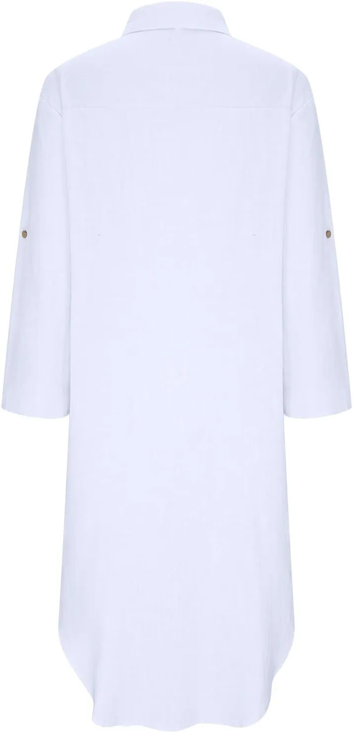 Juejuezi Summer Dresses for Women 2023 Cute Short Sleeve Fashion Beach Dress Linen Waist Tiered Classy Vacation Casual