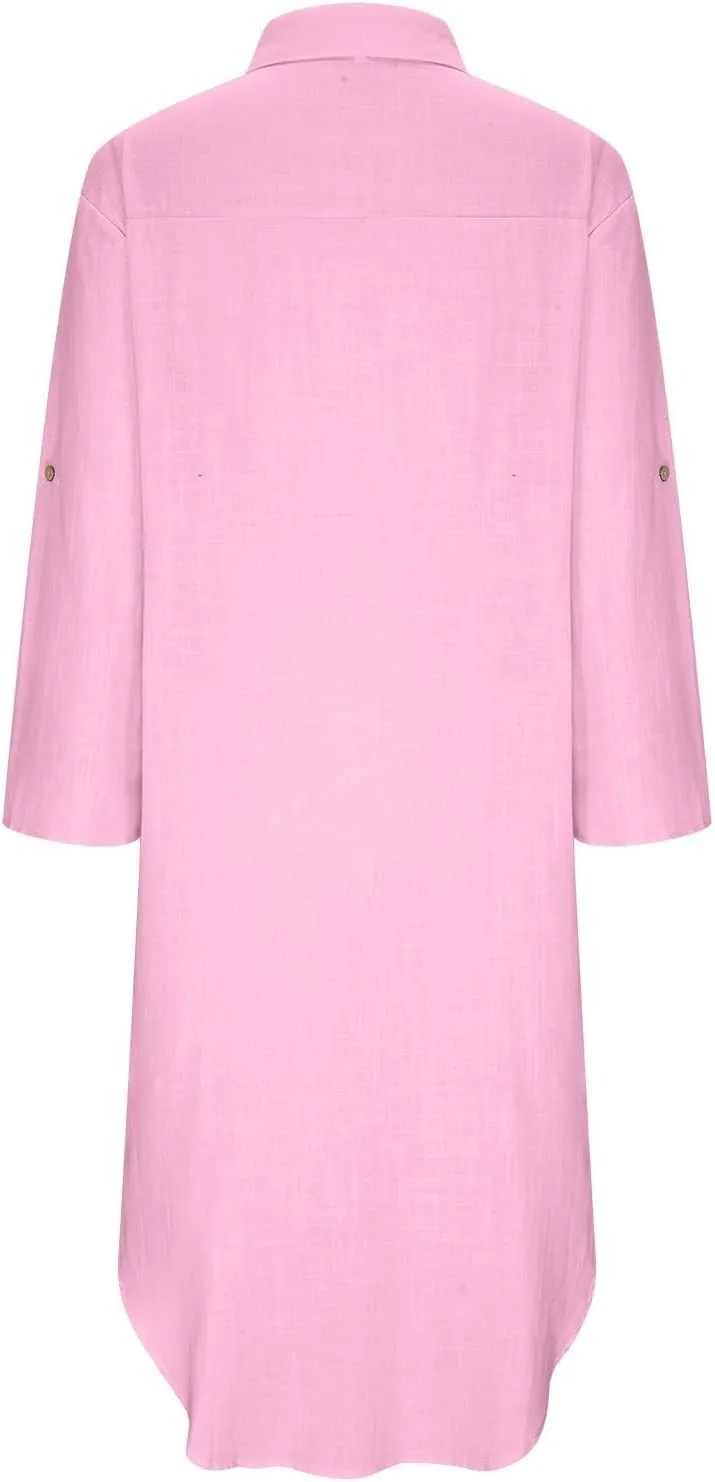 Juejuezi Summer Dresses for Women 2023 Cute Short Sleeve Fashion Beach Dress Linen Waist Tiered Classy Vacation Casual