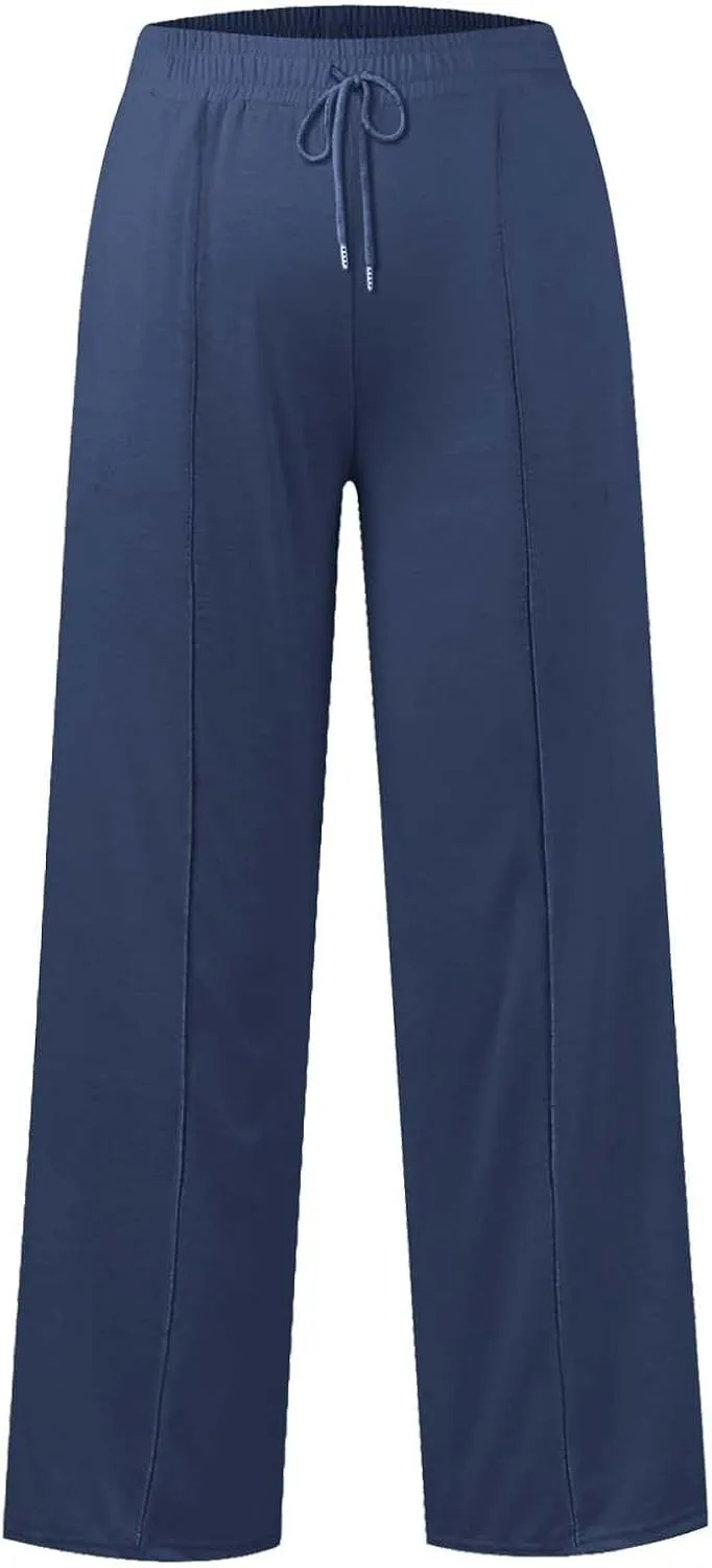 Kids Girls Wide Leg Baggy Sweatpants Cute Cargo Pants High Waisted Stretchy Joggers with Pocket Girl Joggers Clothes