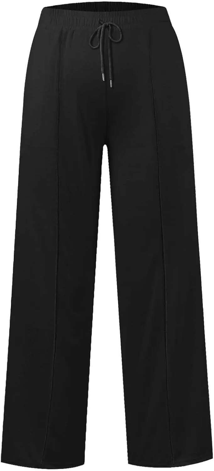 Kids Girls Wide Leg Baggy Sweatpants Cute Cargo Pants High Waisted Stretchy Joggers with Pocket Girl Joggers Clothes