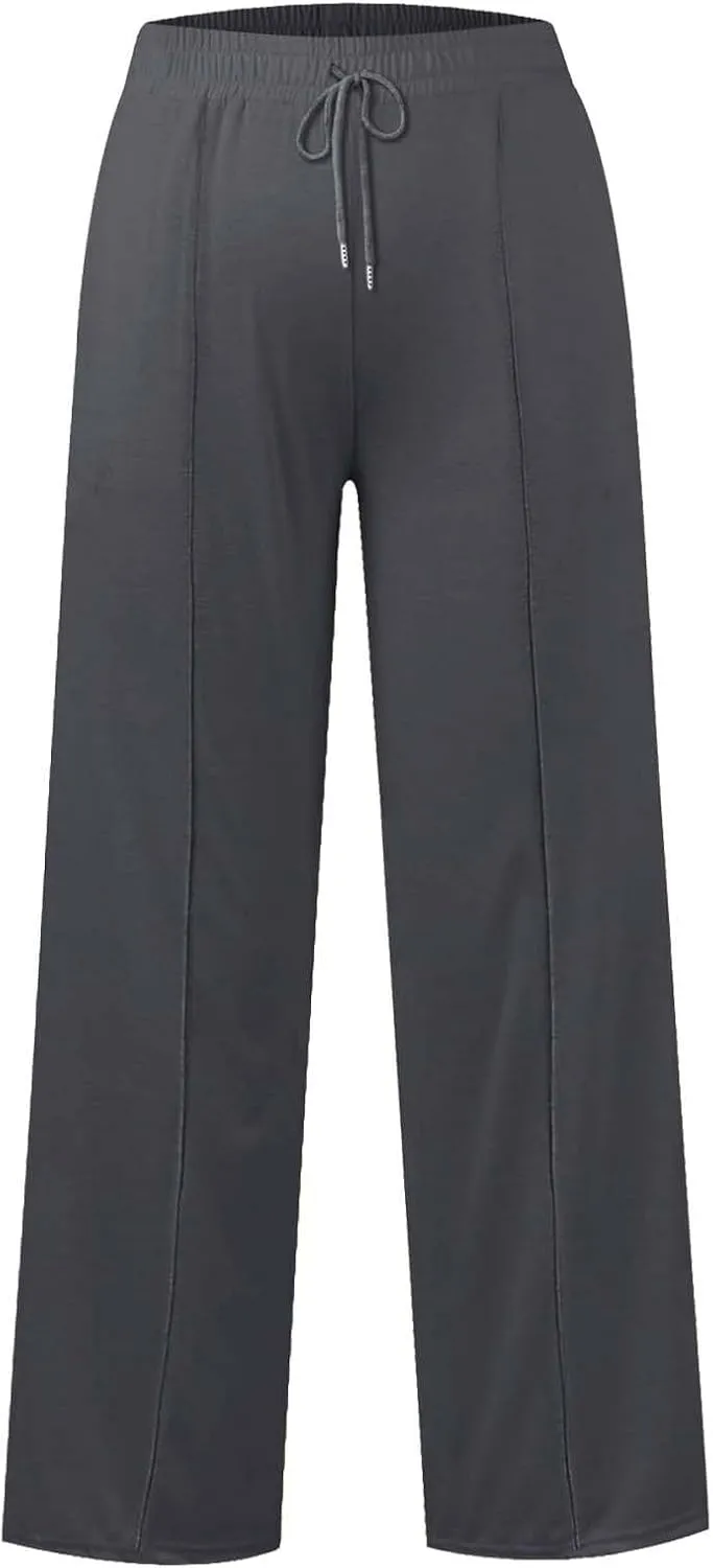 Kids Girls Wide Leg Baggy Sweatpants Cute Cargo Pants High Waisted Stretchy Joggers with Pocket Girl Joggers Clothes