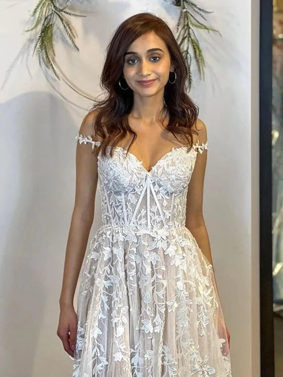 Lace Applique Tulle Corset Prom Dresses 2025 Long Ball Gowns for Women Formal Spaghetti Straps Split Wedding Dresses