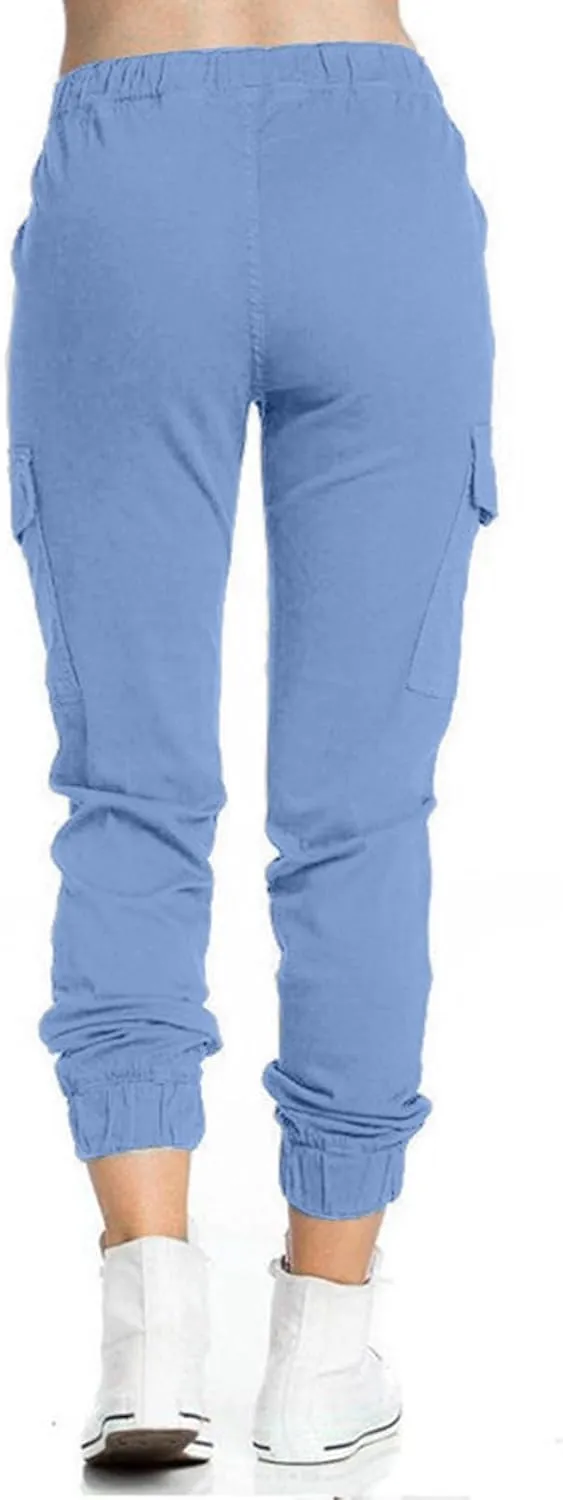 Lightweight Cargo Pants Pocket Belt Casual Jeans Womens High Waist Pants Y2K Pants Corduroy Pants