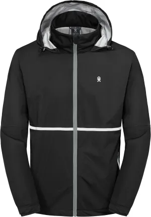 Little Donkey Andy Men's Packable Rain Running Jackets Cycling WindBreakers Lightweight Reflective Windproof
