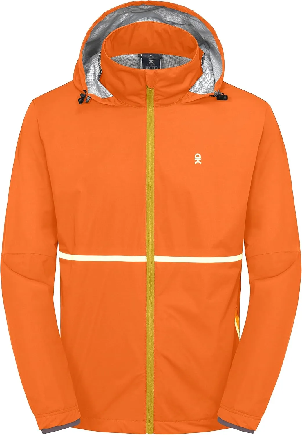 Little Donkey Andy Men's Packable Rain Running Jackets Cycling WindBreakers Lightweight Reflective Windproof
