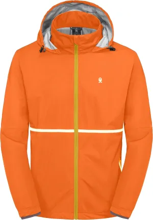Little Donkey Andy Men's Packable Rain Running Jackets Cycling WindBreakers Lightweight Reflective Windproof