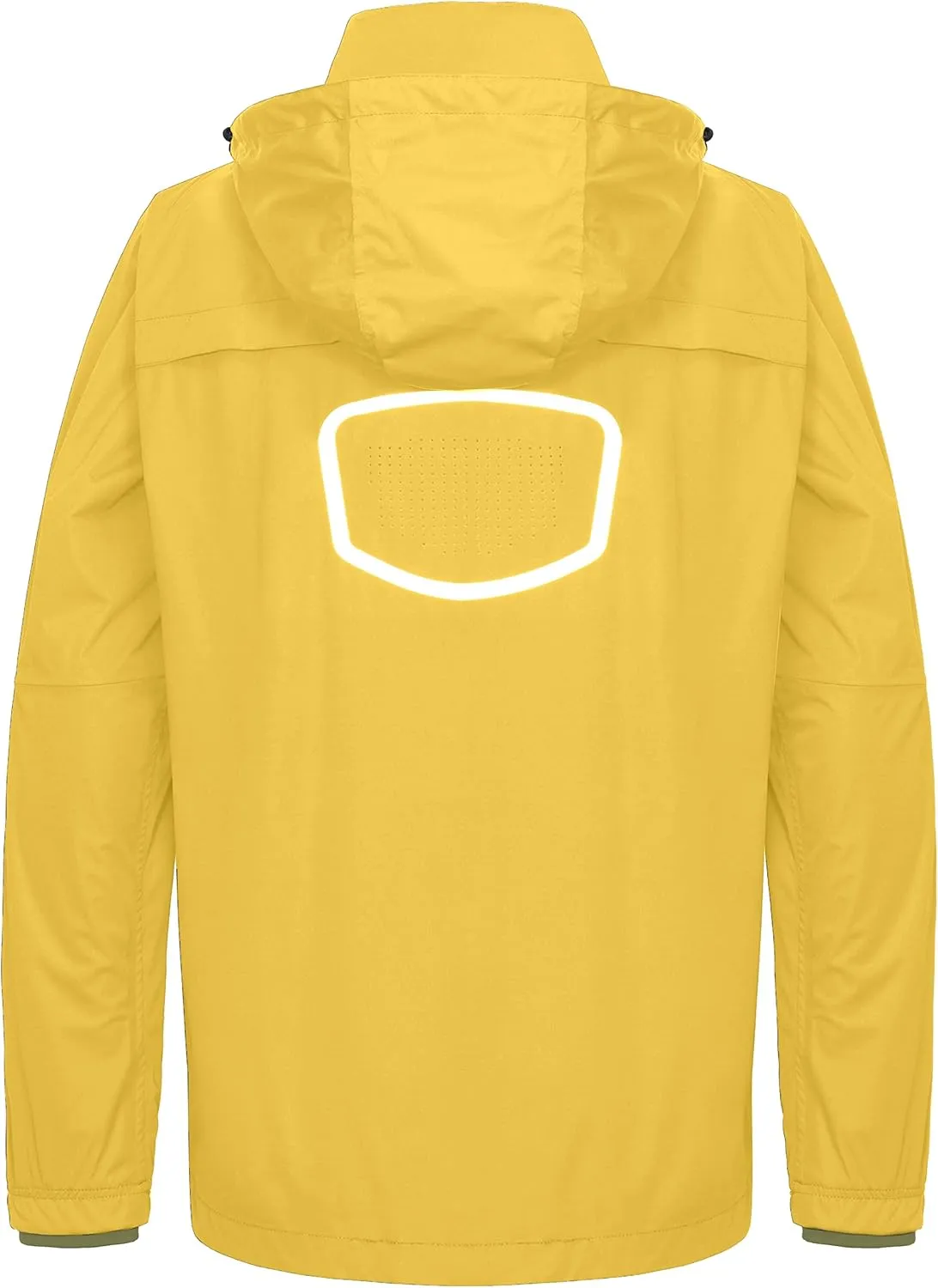 Little Donkey Andy Men's Packable Rain Running Jackets Cycling WindBreakers Lightweight Reflective Windproof