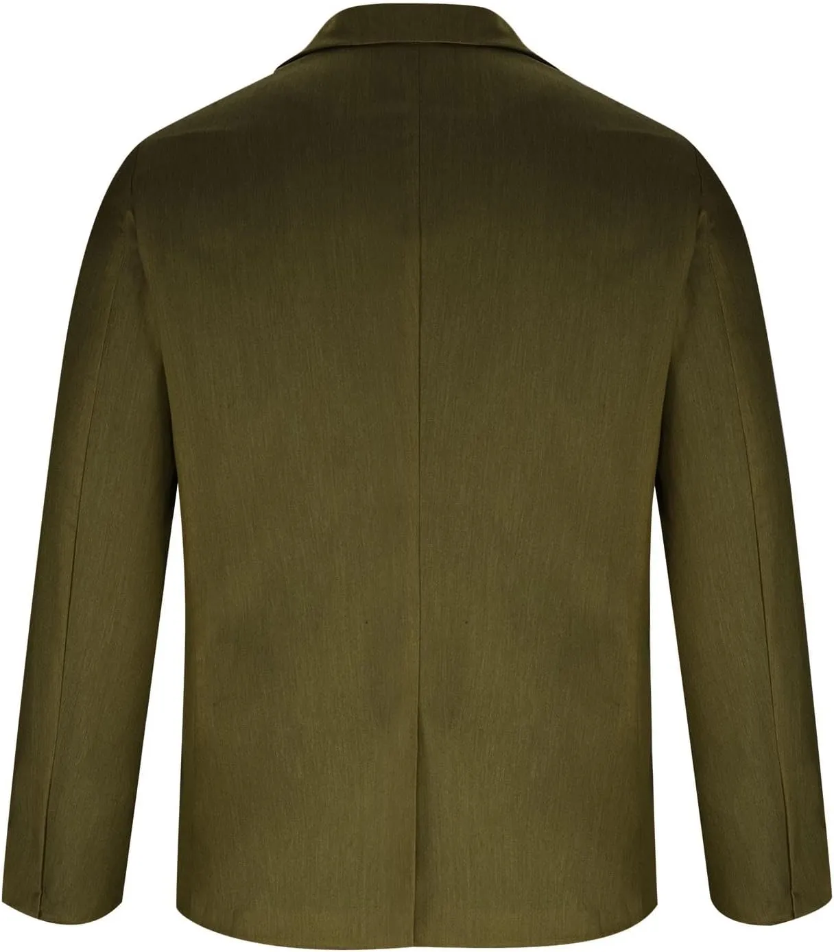 Mens Casual Blazers Summer Business Suit Jackets Lightweight One Button Cotton-Linen Sport Coats with Front Pocket