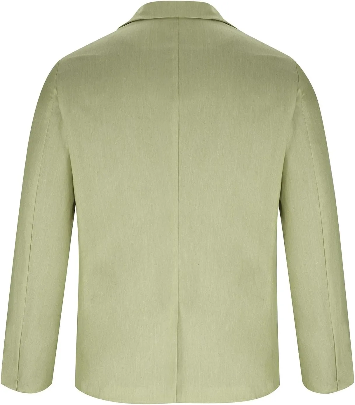 Mens Casual Blazers Summer Business Suit Jackets Lightweight One Button Cotton-Linen Sport Coats with Front Pocket
