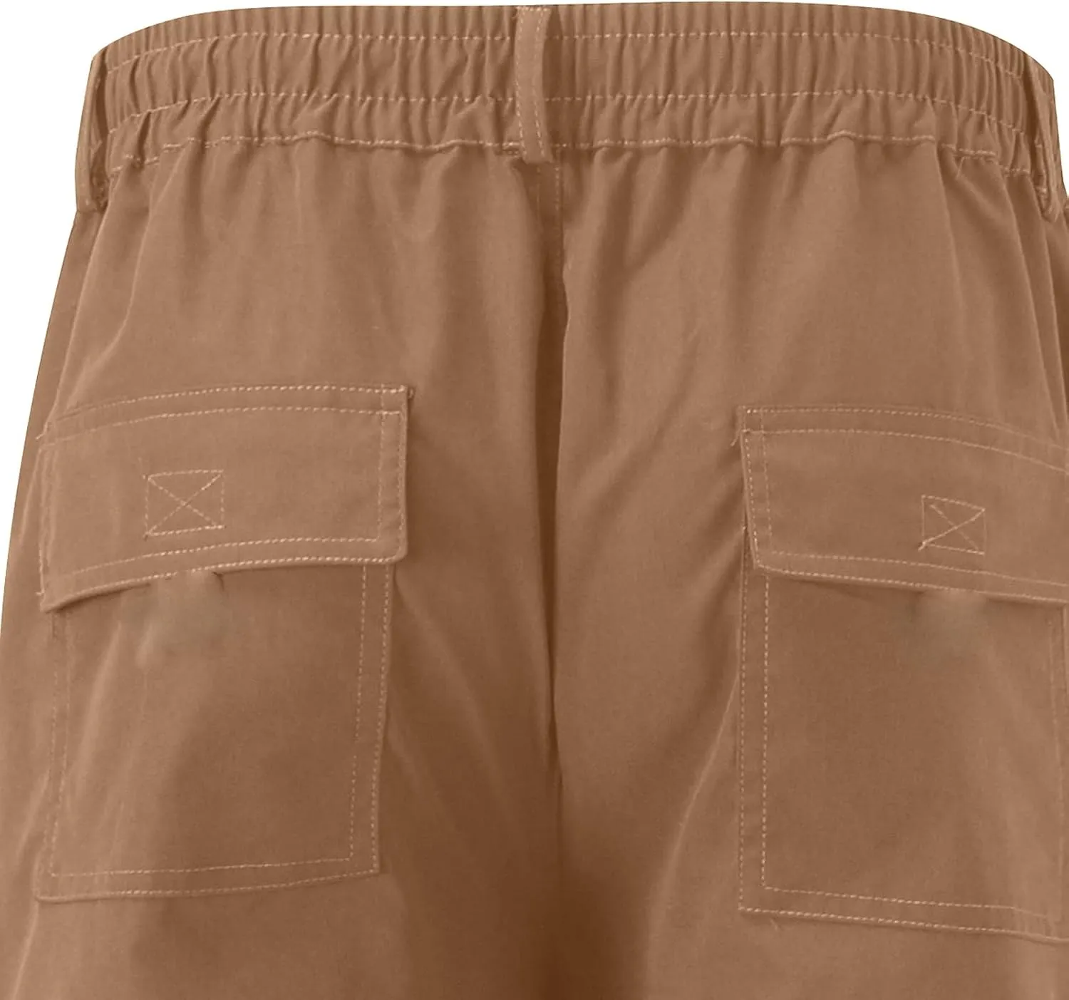 Mens Casual Cargo Pants Hiking Pants Elastic Cotton Workout Joggers Sweatpants for Men Multi Pockets 2024