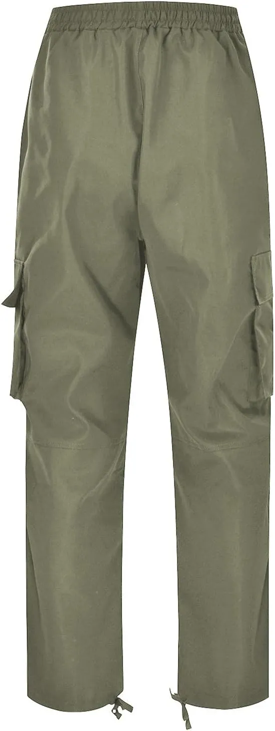 Mens Casual Cargo Pants Workout Stretch Joggers Sweatpants Hiking Drawstring Tactical Pants with Pockets 2024