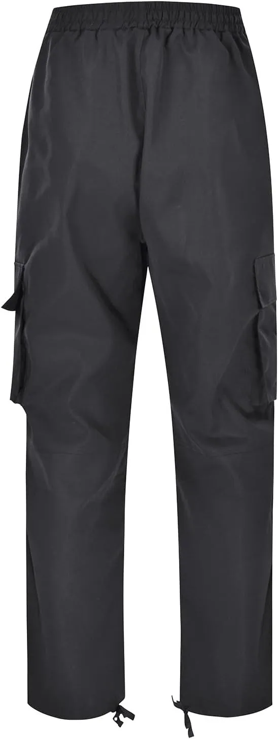 Mens Casual Cargo Pants Workout Stretch Joggers Sweatpants Hiking Drawstring Tactical Pants with Pockets 2024
