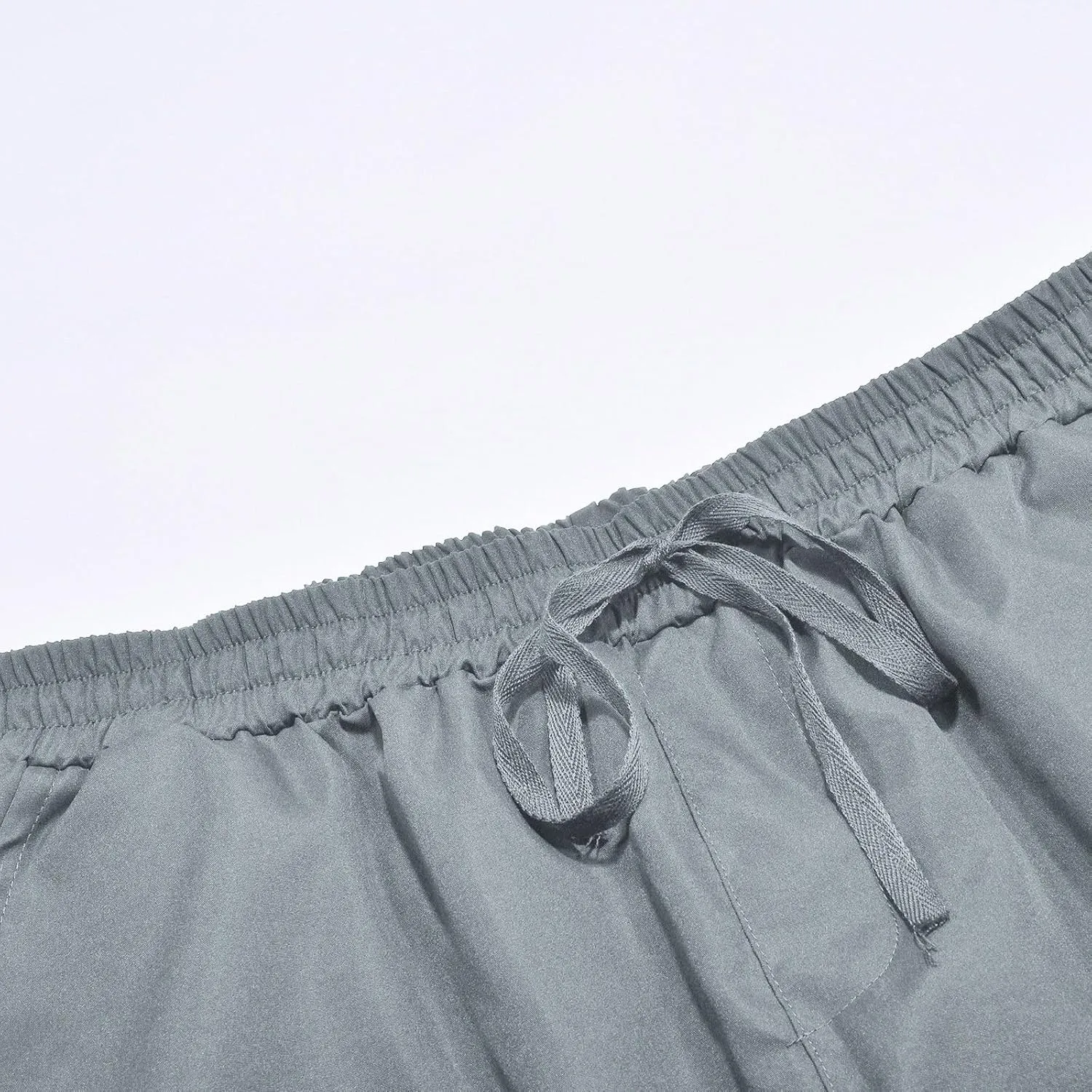 Mens Casual Cargo Pants Workout Stretch Joggers Sweatpants Hiking Drawstring Tactical Pants with Pockets 2024