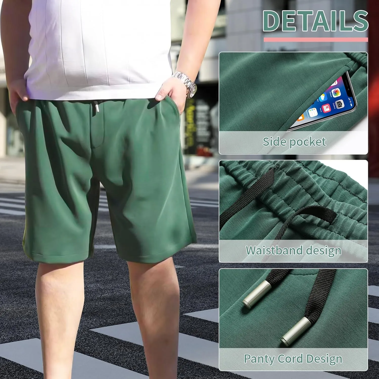Men's Casual Shorts Athletic Running Shorts Lightweight Shorts Quick Dry