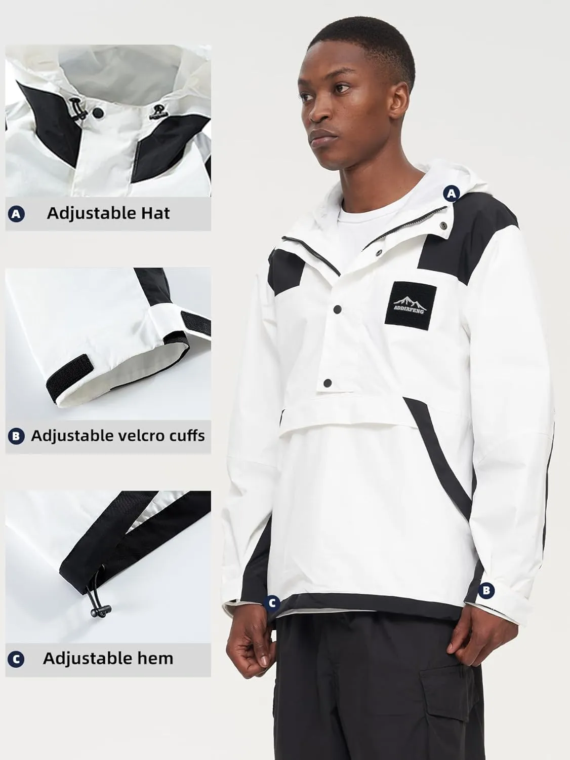 Mens Hiking Outdoor Recreation Softshell Jackets Waterproof Lightweight Jacket Rain Hood Windbreakers Raincoats