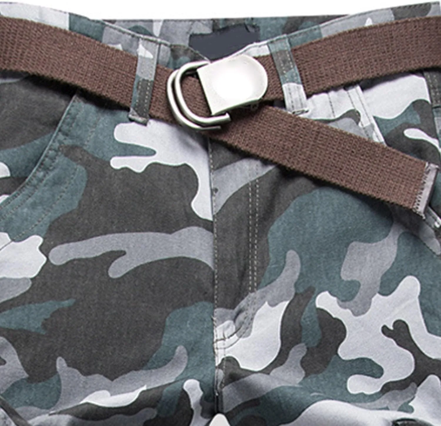 Mens Hiking Pants Cargo Trousers Hiking Pants 8 Pocket Plain Comfort Breathable Outdoor Daily Going Out Baggy Pants