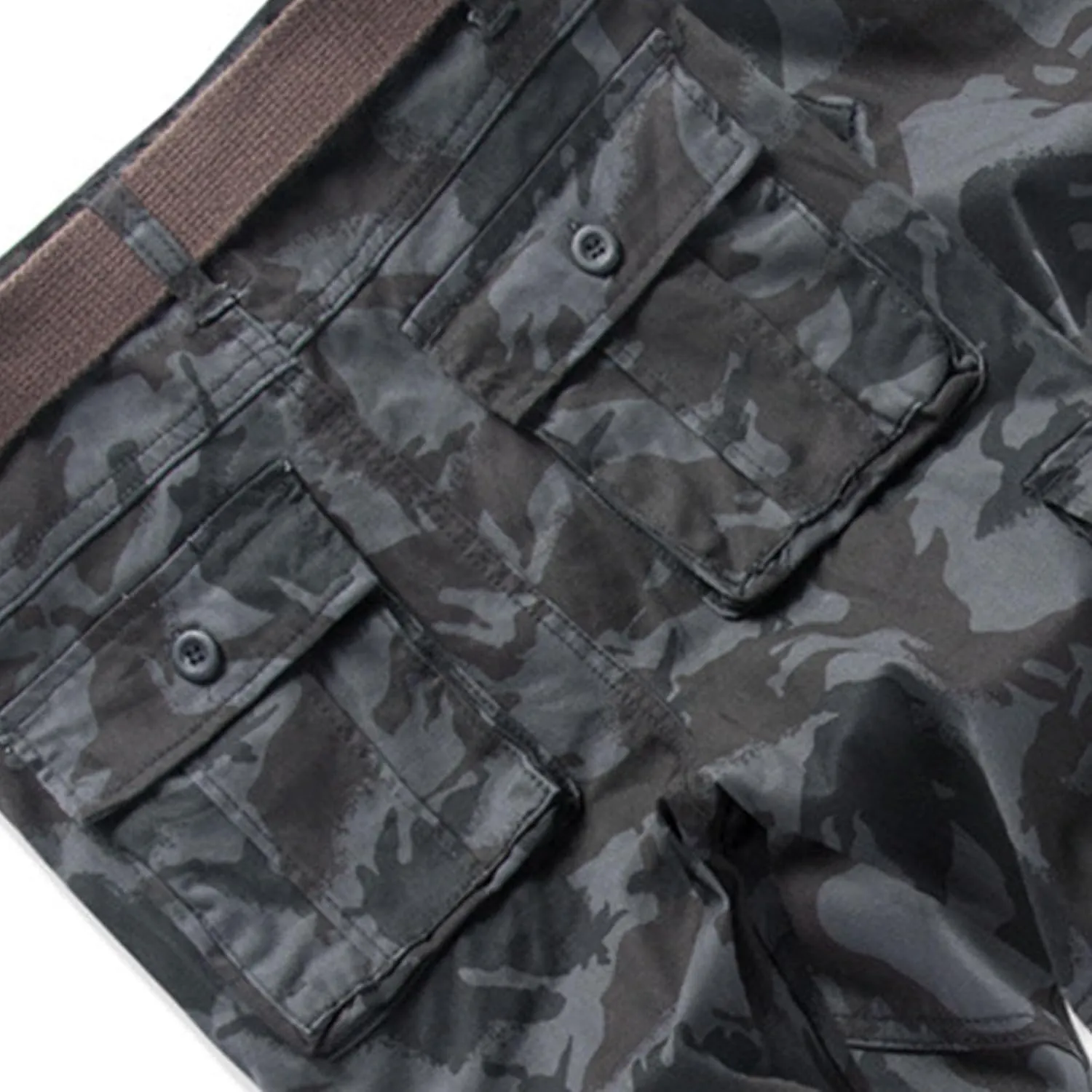 Mens Hiking Pants Cargo Trousers Hiking Pants 8 Pocket Plain Comfort Breathable Outdoor Daily Going Out Baggy Pants