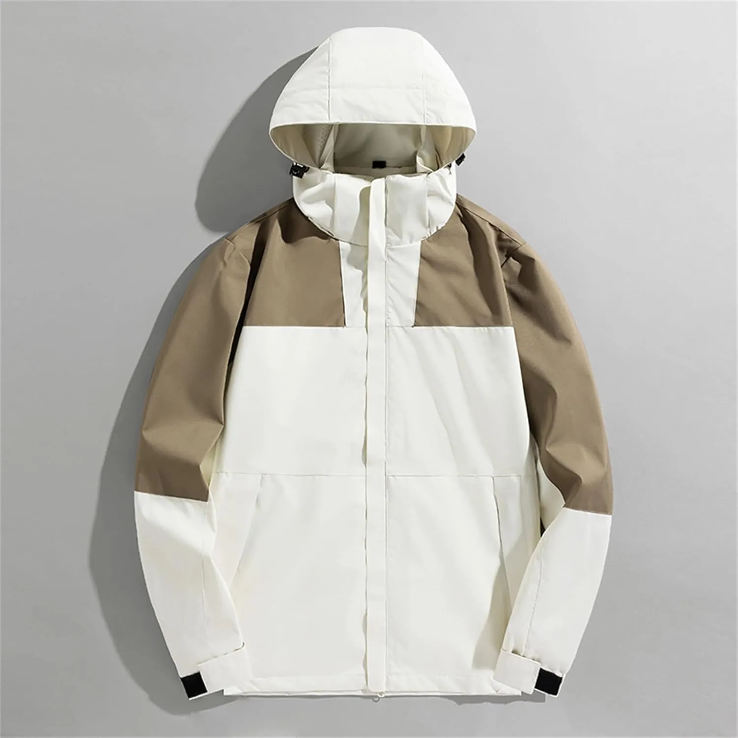 Mens Lightweight Thin Zipper Hooded Jackets Long Sleeve Waterproof Casual Windbreakers Breathe Outdoor Couple Tops