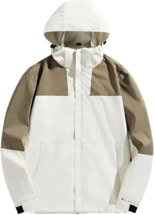 Mens Lightweight Thin Zipper Hooded Jackets Long Sleeve Waterproof Casual Windbreakers Breathe Outdoor Couple Tops
