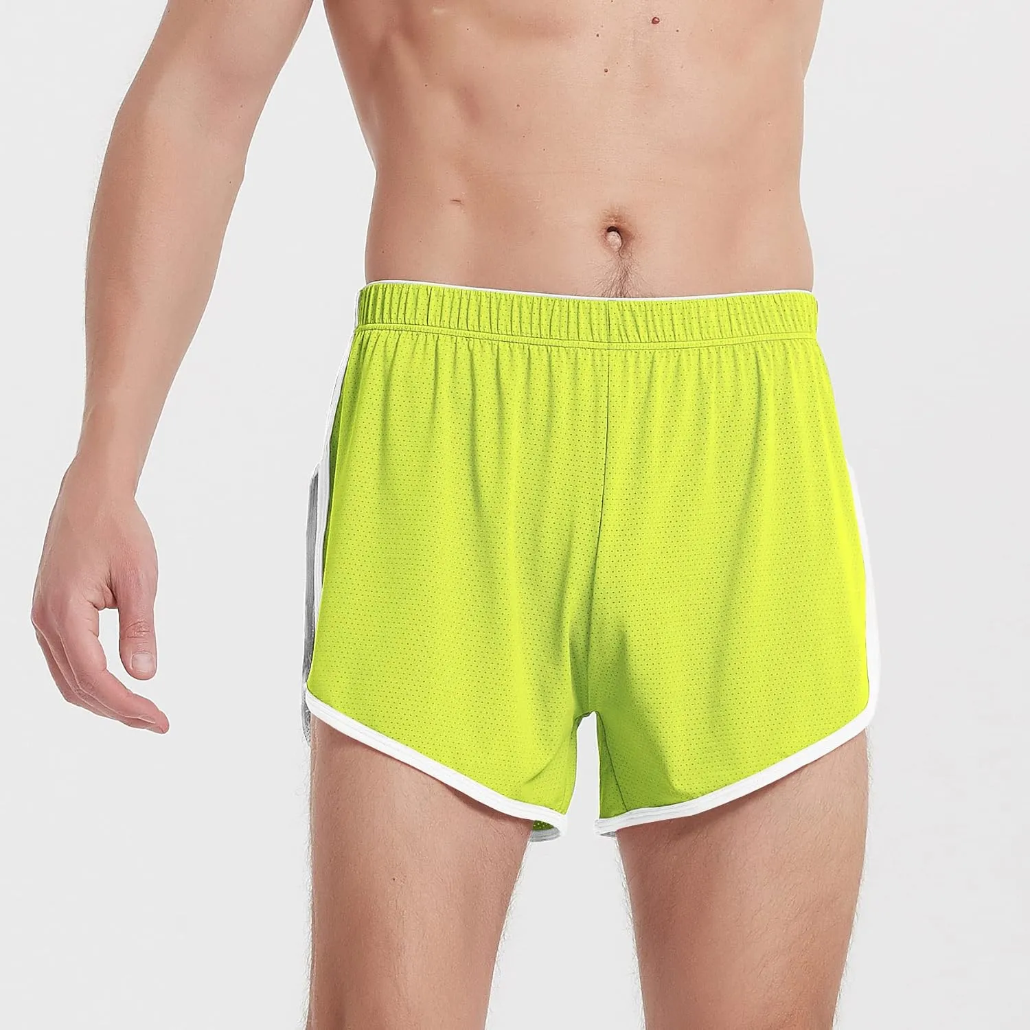 Men's Mesh Running Shorts with Side Slit