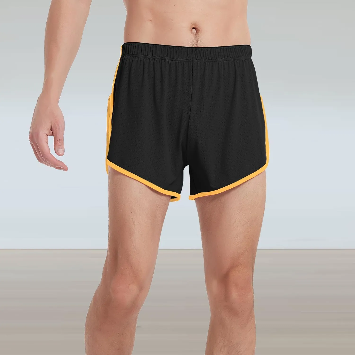 Men's Mesh Running Shorts with Side Slit