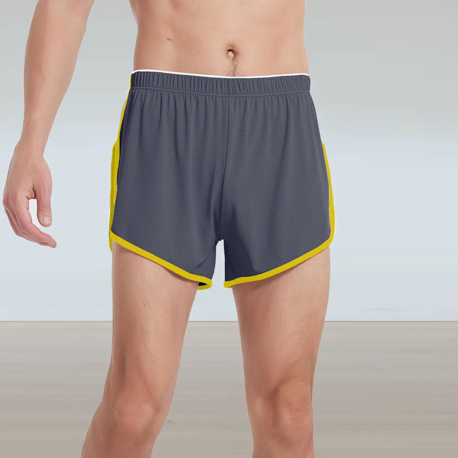 Men's Mesh Running Shorts with Side Slit