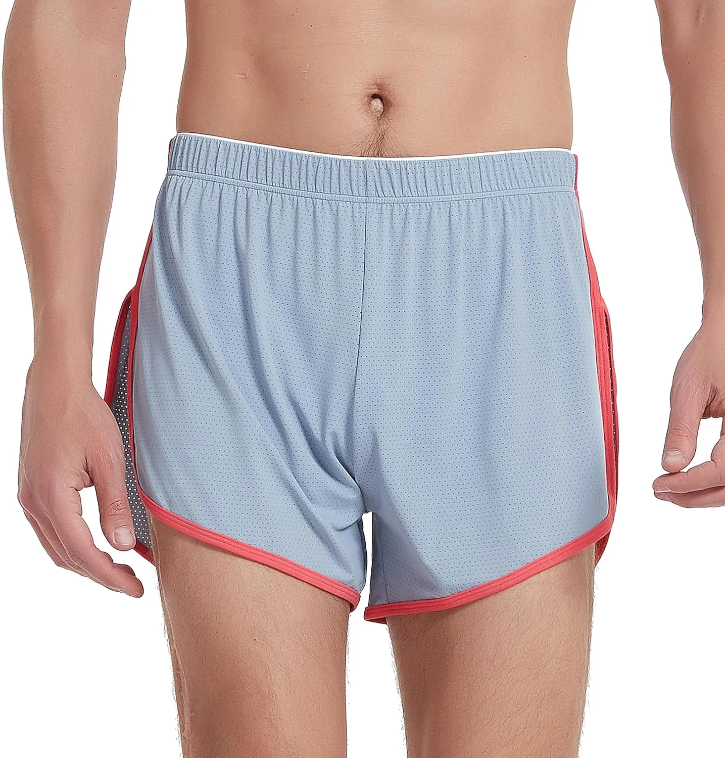 Men's Mesh Running Shorts with Side Slit