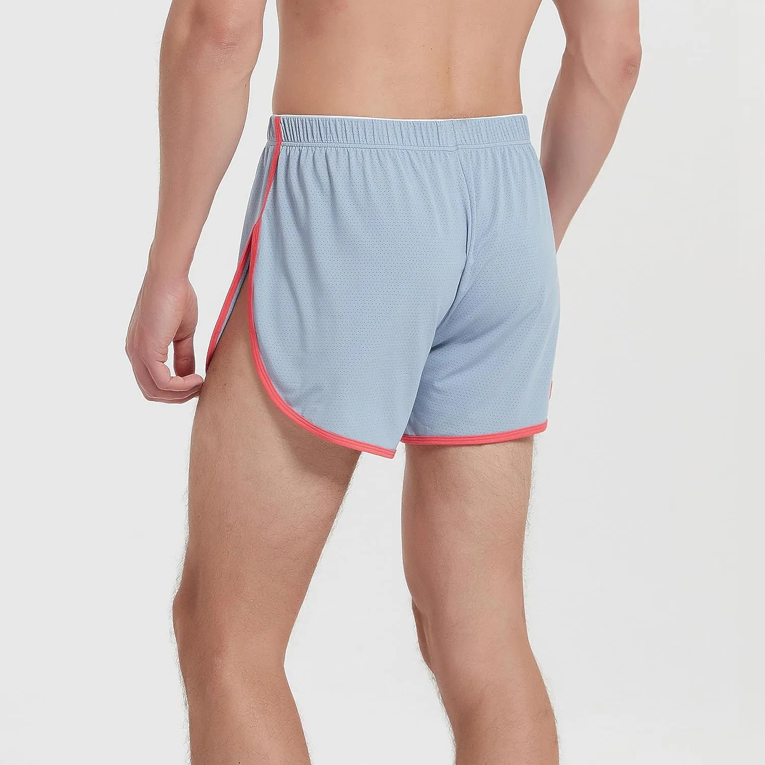 Men's Mesh Running Shorts with Side Slit