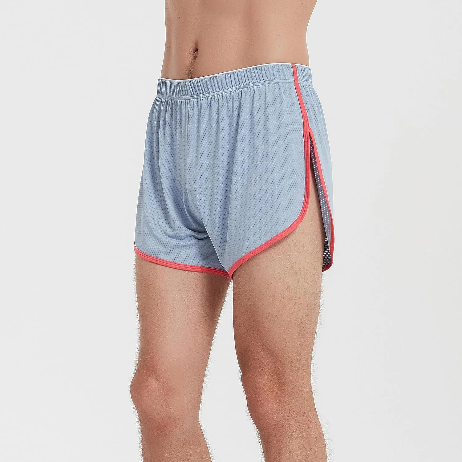 Men's Mesh Running Shorts with Side Slit