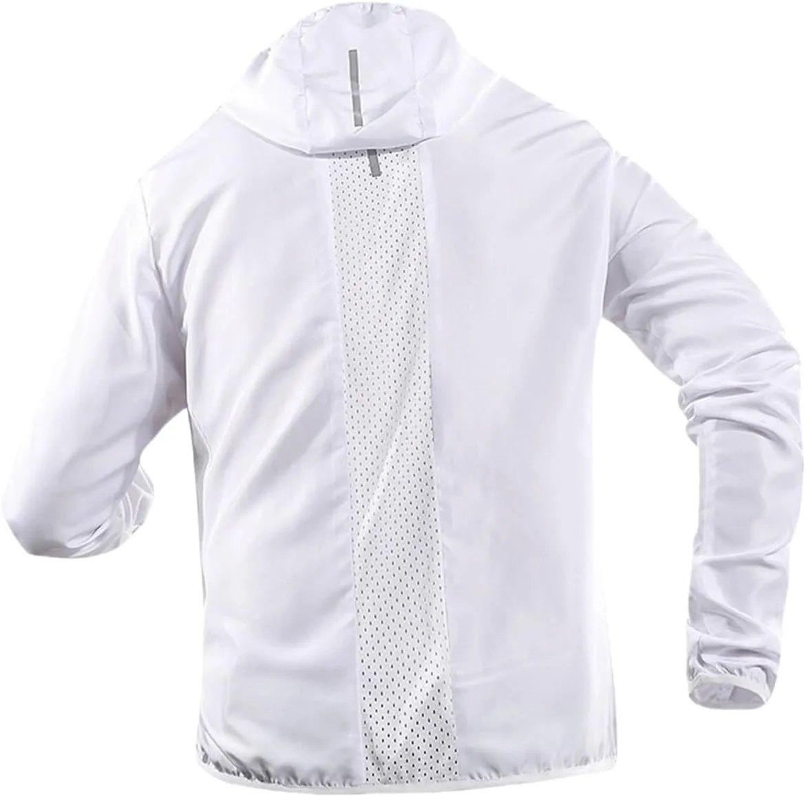 Men's Quick-Drying Jacket Lightweight Zip Ice Silk Sun Protection Hoodie Long Sleeve Sun Shirts Hiking Windbreaker