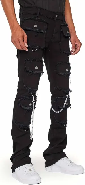 Men's Regular Fit Comfort Jean Workwear Jeans Straight Pants Washed Old Loose Fashion Casual Jeans Cut Jeans for Man