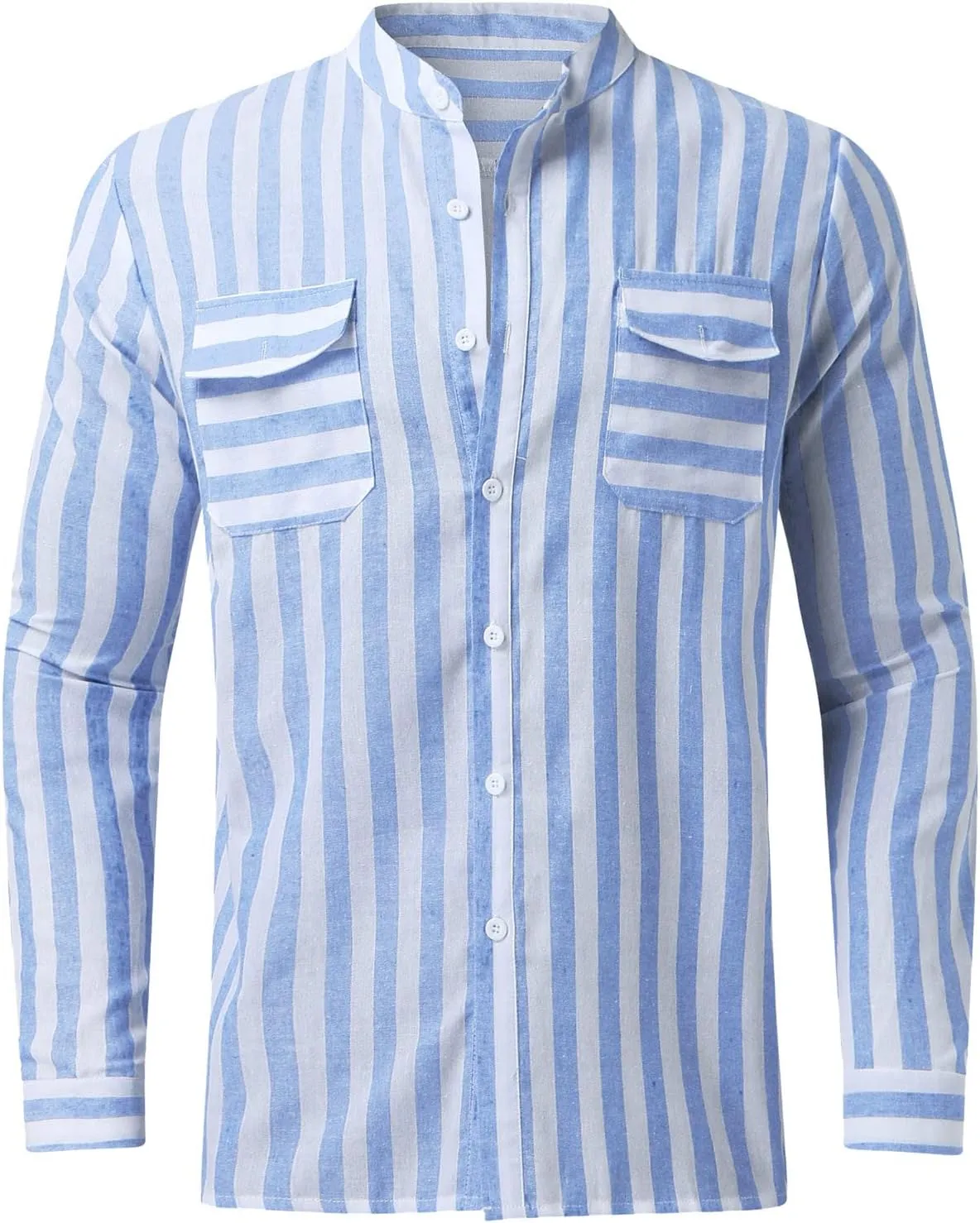 Mens Shirts Men's Casual Fashion Long Sleeve Dress Shirt Button Down Shirts Regular-Fit Slim-fit Work Shirt