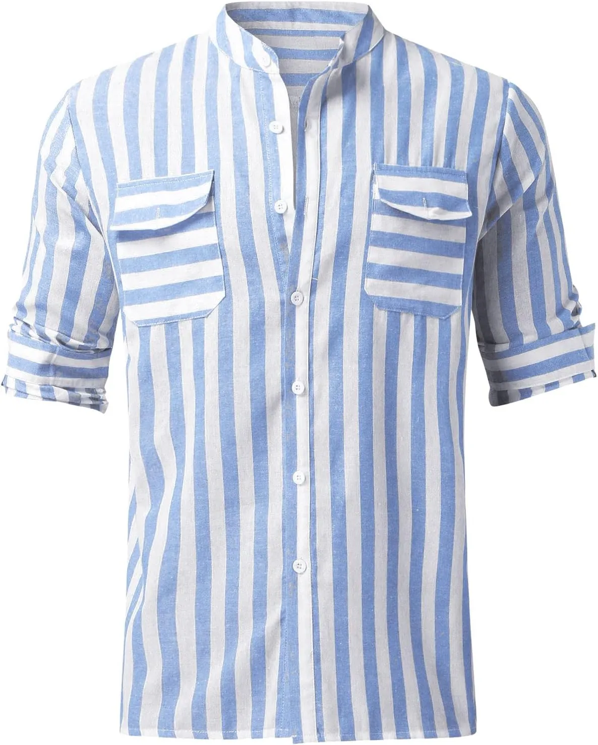 Mens Shirts Men's Casual Fashion Long Sleeve Dress Shirt Button Down Shirts Regular-Fit Slim-fit Work Shirt