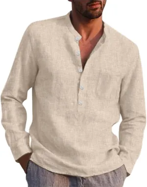 Mens Shirts Men'shirts Regular-Fit STwo-Pocket Flannel Shirt Wrinkle Resistant Button Front Shirt Pullover Top