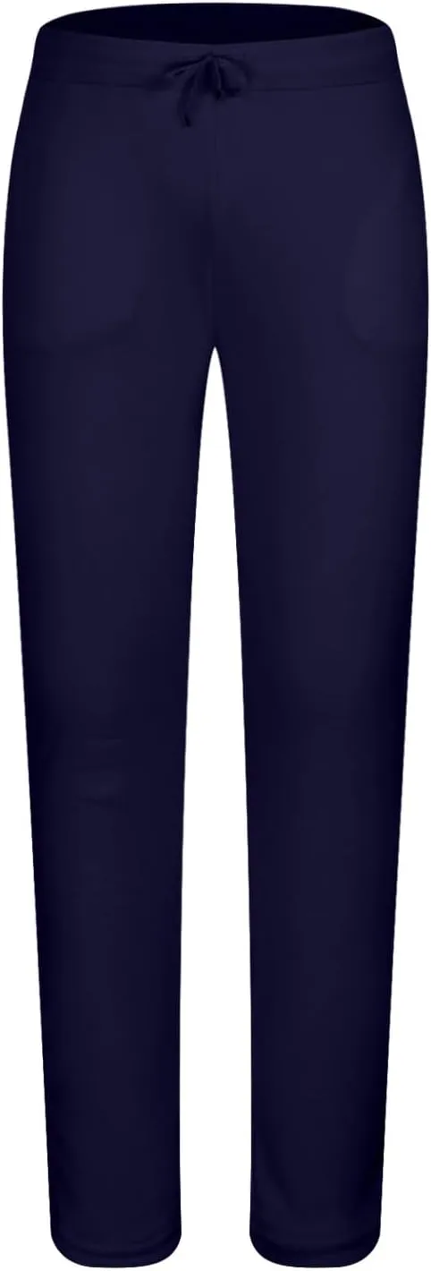 Mens Sweatpants 2 Pack Joggers Open-Bottom Casual Fleece Lined Elastic Waist Drawstring Workout Pants with Pockets
