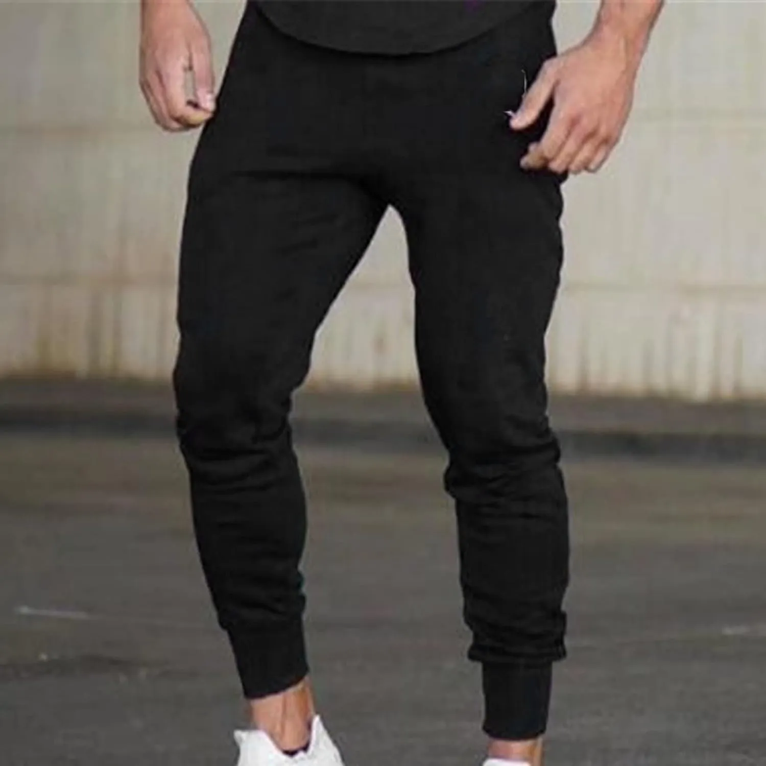 Mens Sweatpants Open Bottom Men's Sweatpants with Pockets Open Bottom Athletic Pants for Jogging Workout Gym Running