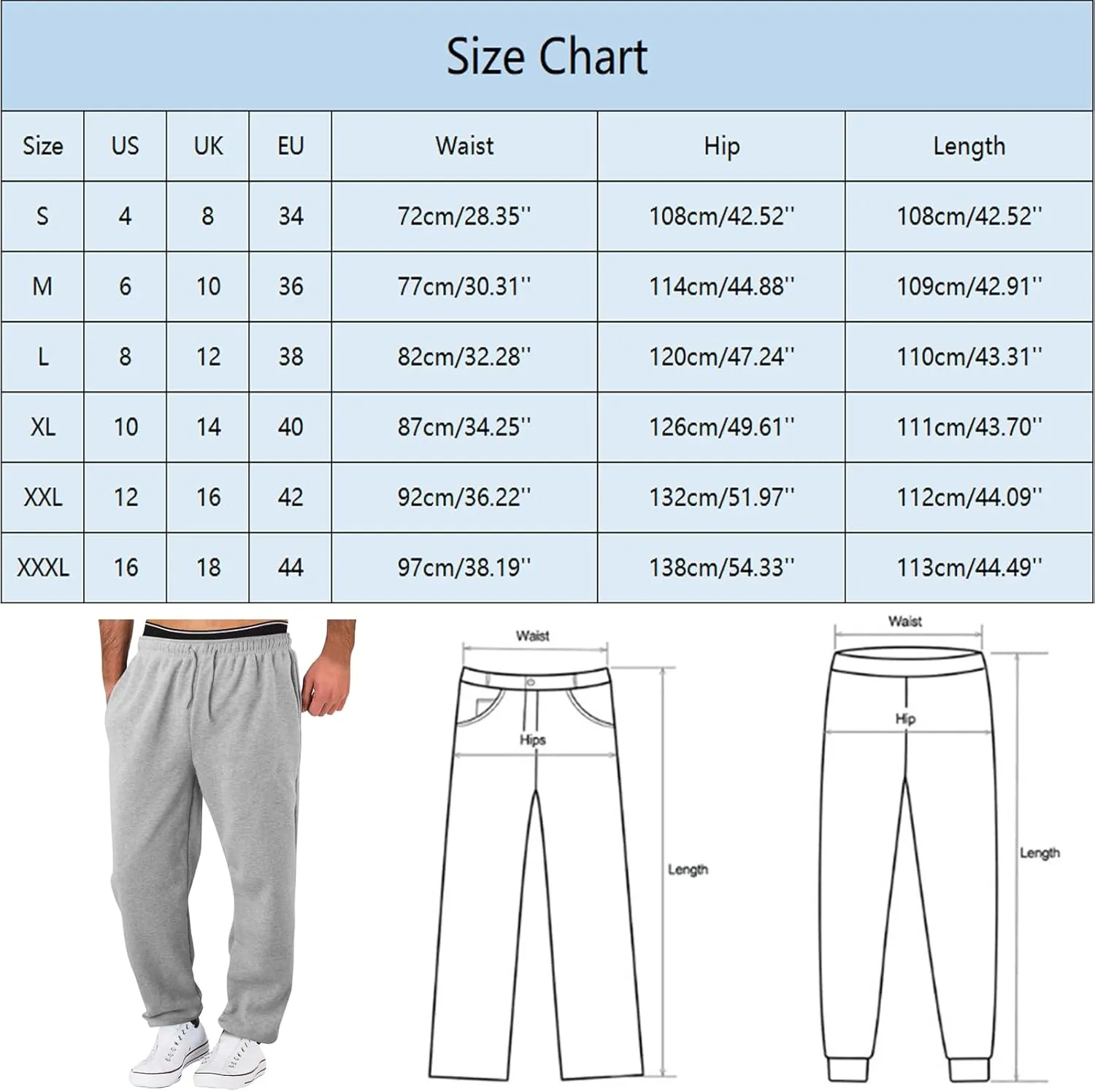 Mens Sweatpants Open Bottom Sweatpants for Men Loose Fit Men's Cotton Sweatpants Athletic Lounge Pants with Pockets 2024