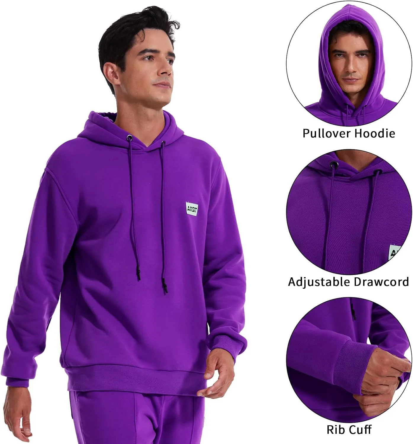 Men's Tracksuits Sweatsuit for Men Track Sweat Suits 2 Piece Hoodies and Jogger Sports Jogging Suits Set Outfits
