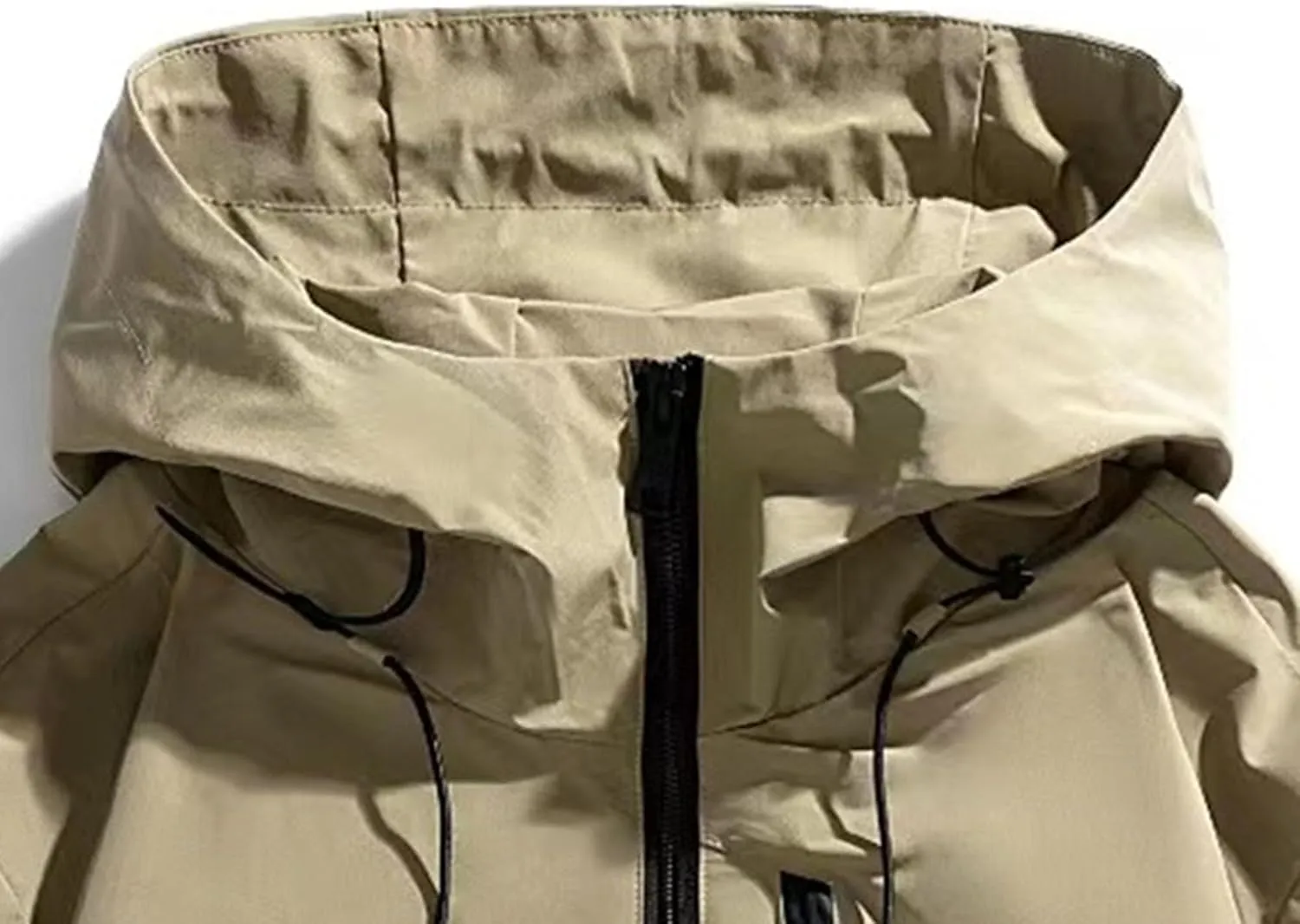 Men's Windbreaker Jacket Lightweight Water-Resistant Windbreakers Outdoor Waterproof Hooded Classic Cycling