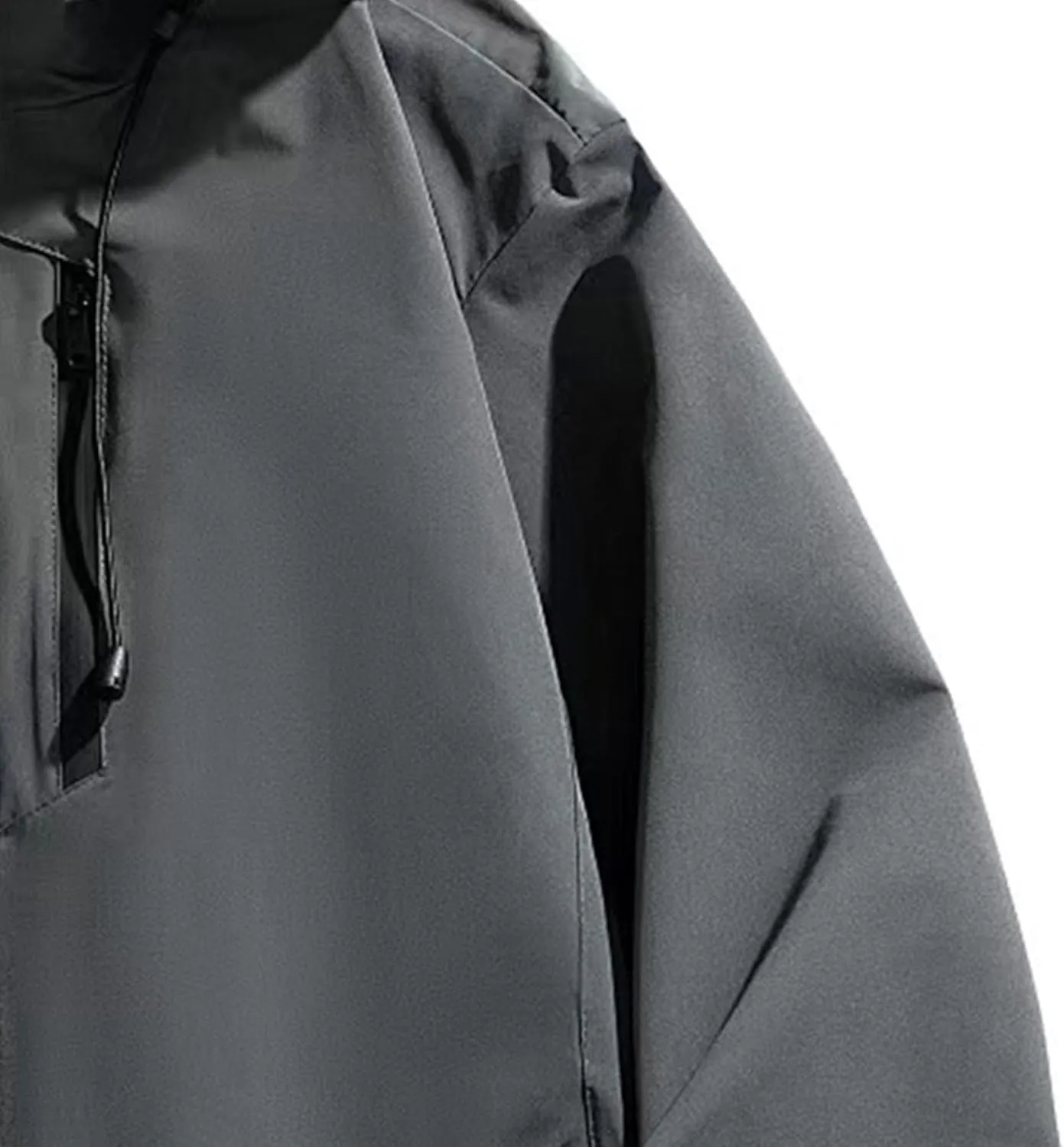 Men's Windbreaker Jacket Lightweight Water-Resistant Windbreakers Outdoor Waterproof Hooded Classic Cycling