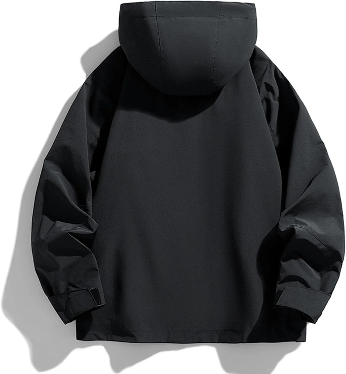 Men's Windbreaker Jacket Lightweight Water-Resistant Windbreakers Outdoor Waterproof Hooded Classic Cycling