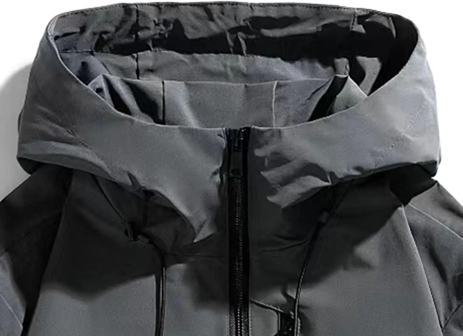 Men's Windbreaker Jacket Lightweight Water-Resistant Windbreakers Outdoor Waterproof Hooded Classic Cycling