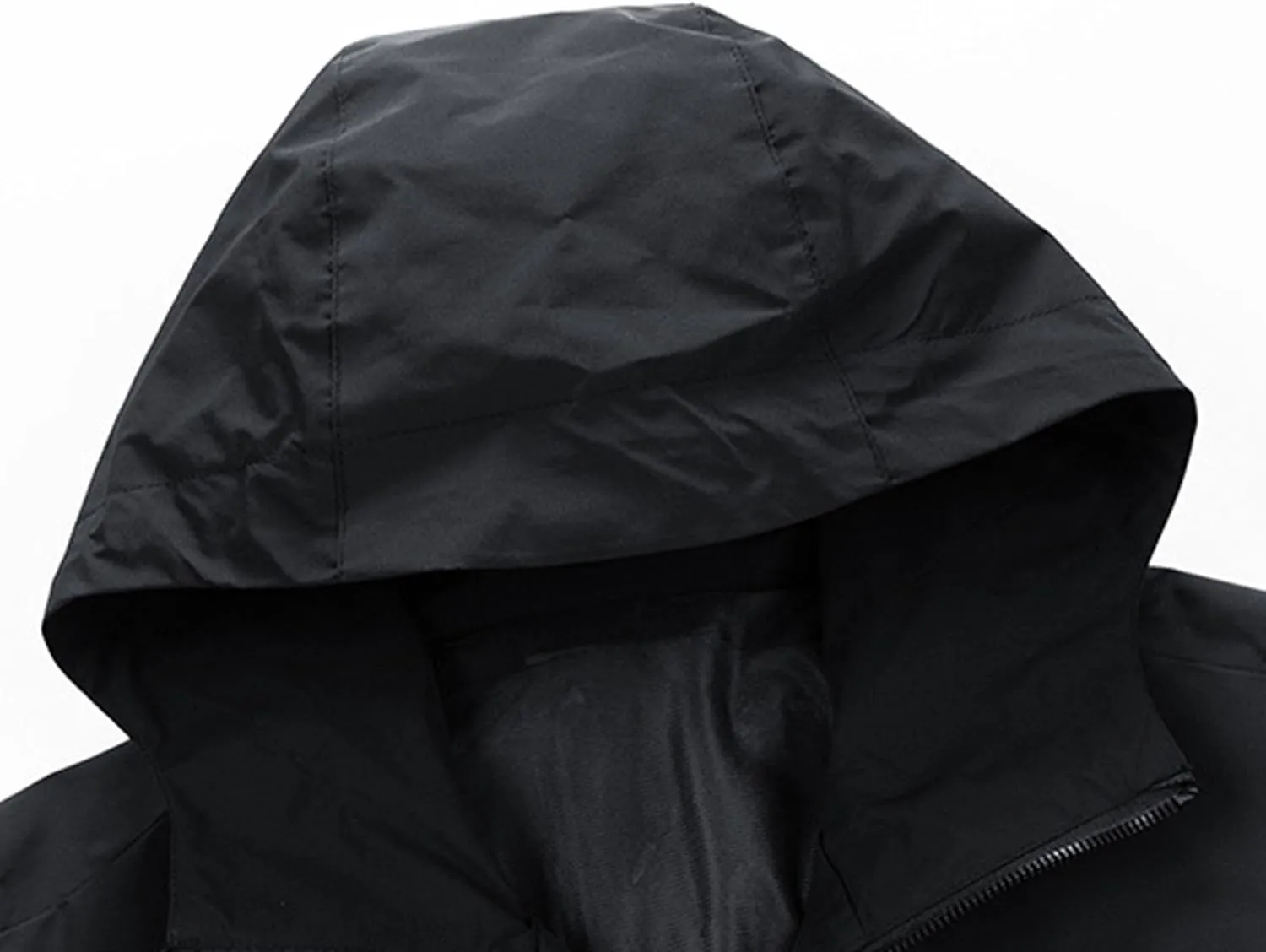 Men's Windbreaker Jacket Lightweight Water-Resistant Windbreakers Outdoor Waterproof Hooded Classic Cycling