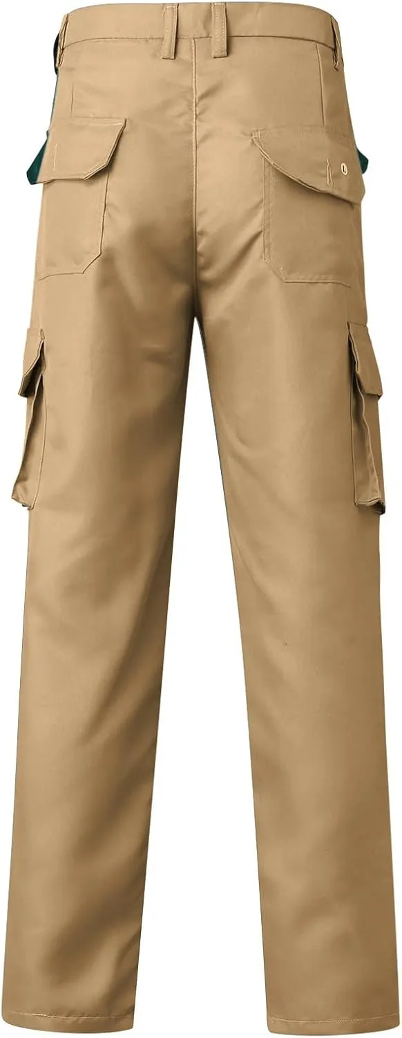 Men's Workout Athletic Golf Jogging Pants with Pockets Elastic Waist Button Lightweight Running Hiking Pants for Men