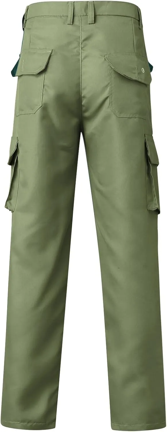 Men's Workout Athletic Golf Jogging Pants with Pockets Elastic Waist Button Lightweight Running Hiking Pants for Men
